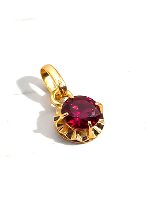 Colgante chatón rubi oro 18k