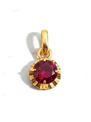 Colgante chatón rubi oro 18k