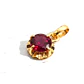 Colgante chatón rubi oro 18k - Miniatura 3
