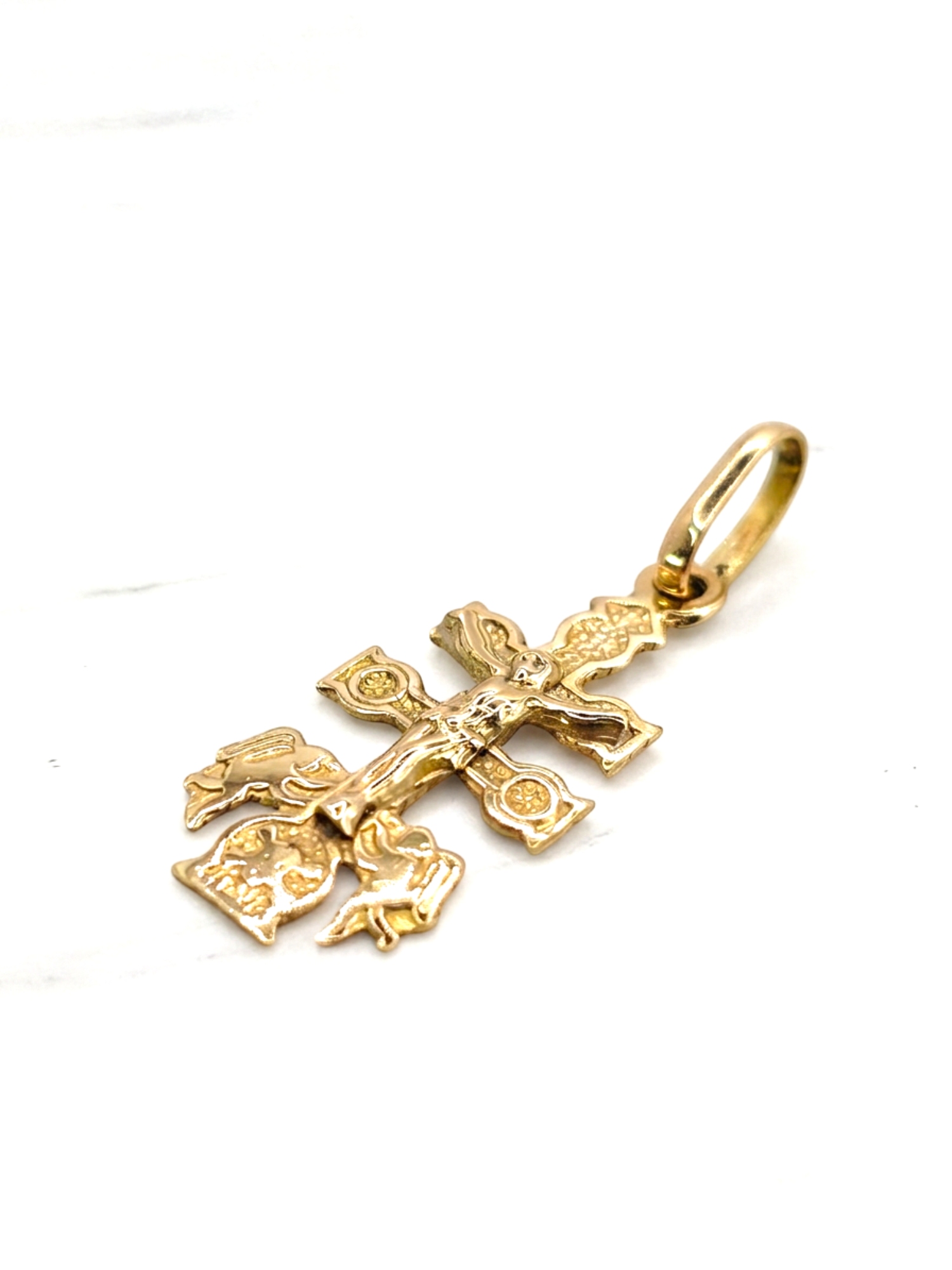 Colgante cruz de caravaca Oro 18k 1