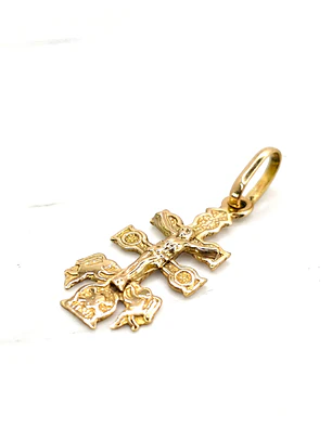Colgante cruz de caravaca Oro 18k
