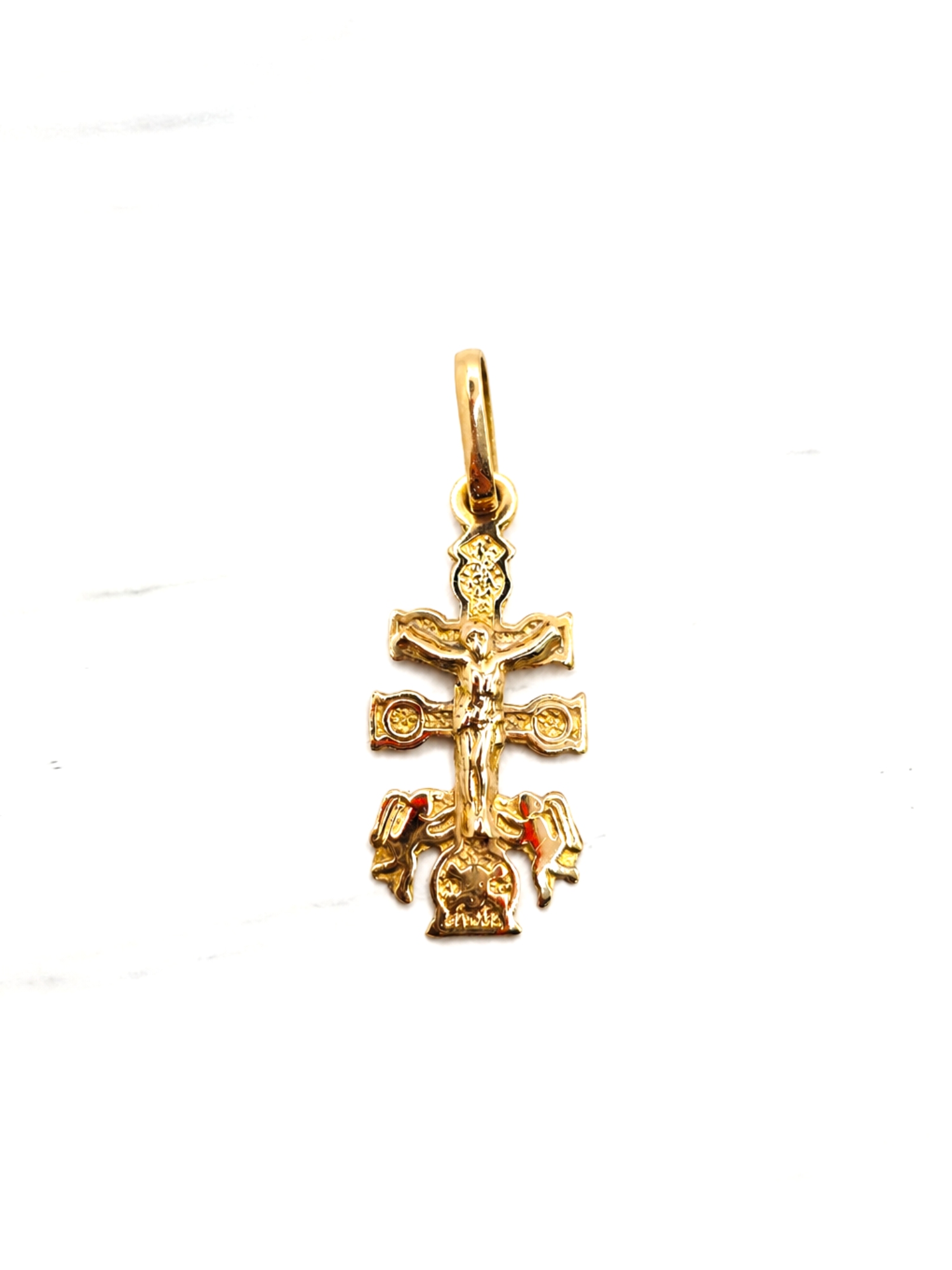 Colgante cruz de caravaca Oro 18k 2