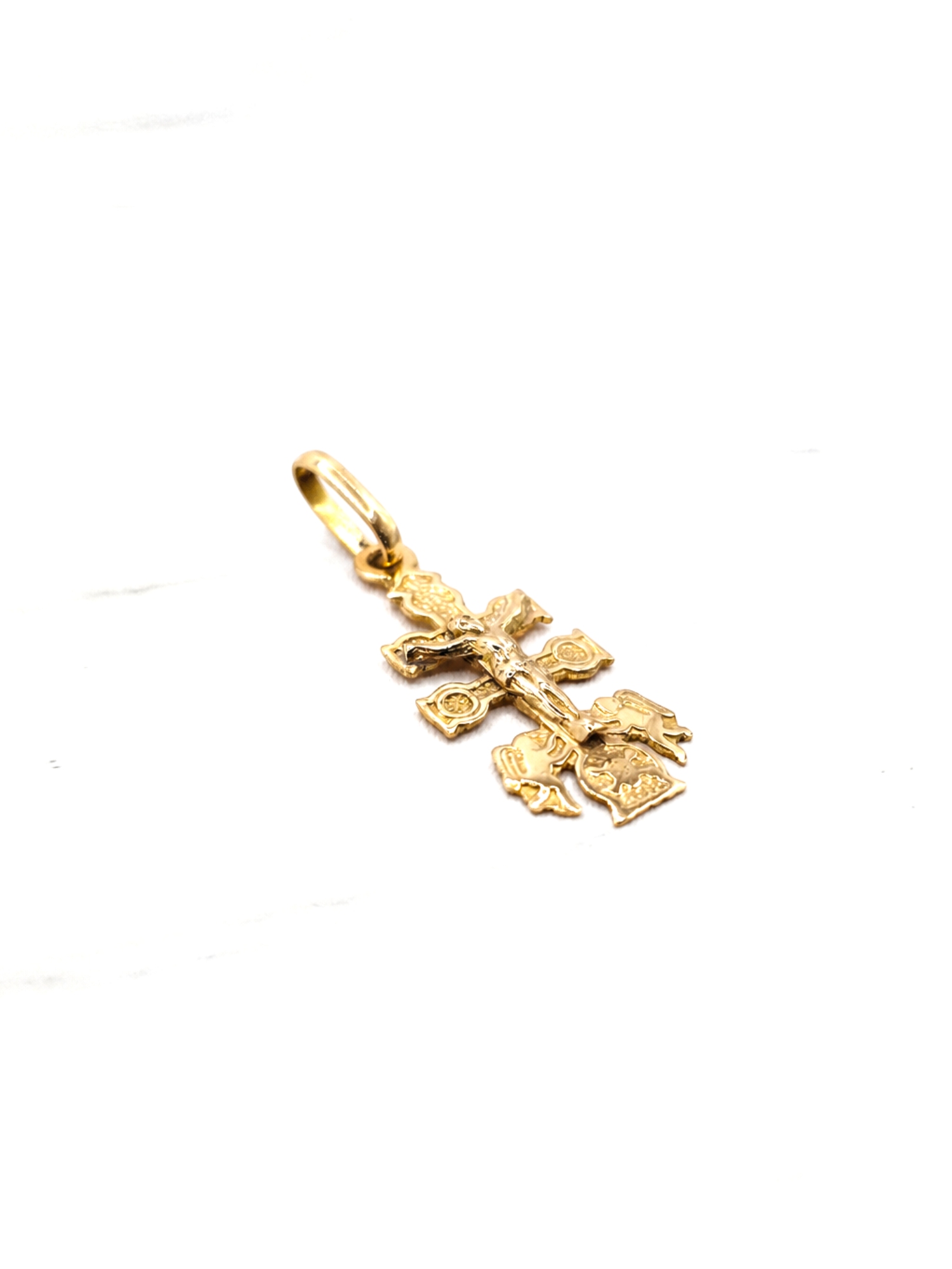 Colgante cruz de caravaca Oro 18k 3