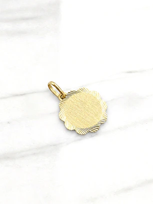 Colgante flor 1.7 cm Oro 18k