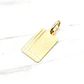 Colgante placa tallada 2.4 cm Oro 18k - Miniatura 1
