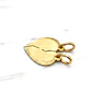 Colgante corazón partido mediano Oro 18k - Miniatura 3