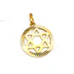 Colgante estrella de David esfera grande Oro 18k - Miniatura 4