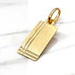 Colgante placa rectangular mediana Oro 18k - Miniatura 1