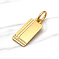 Colgante placa rectangular mediana Oro 18k - Miniatura 3