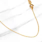 Cadena eslabón limado 45 cm Oro 18k  - Miniatura 4