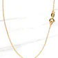Cadena eslabón limado 45 cm Oro 18k  - Miniatura 1