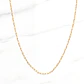 Cadena eslabón limado 45 cm Oro 18k  - Miniatura 5