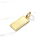 Colgante placa rectangular con bordes Oro 18k - Miniatura 4