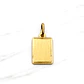 Colgante placa tallada 2.3 cm Oro 18k  - Miniatura 1