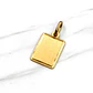 Colgante placa tallada 2.3 cm Oro 18k  - Miniatura 2