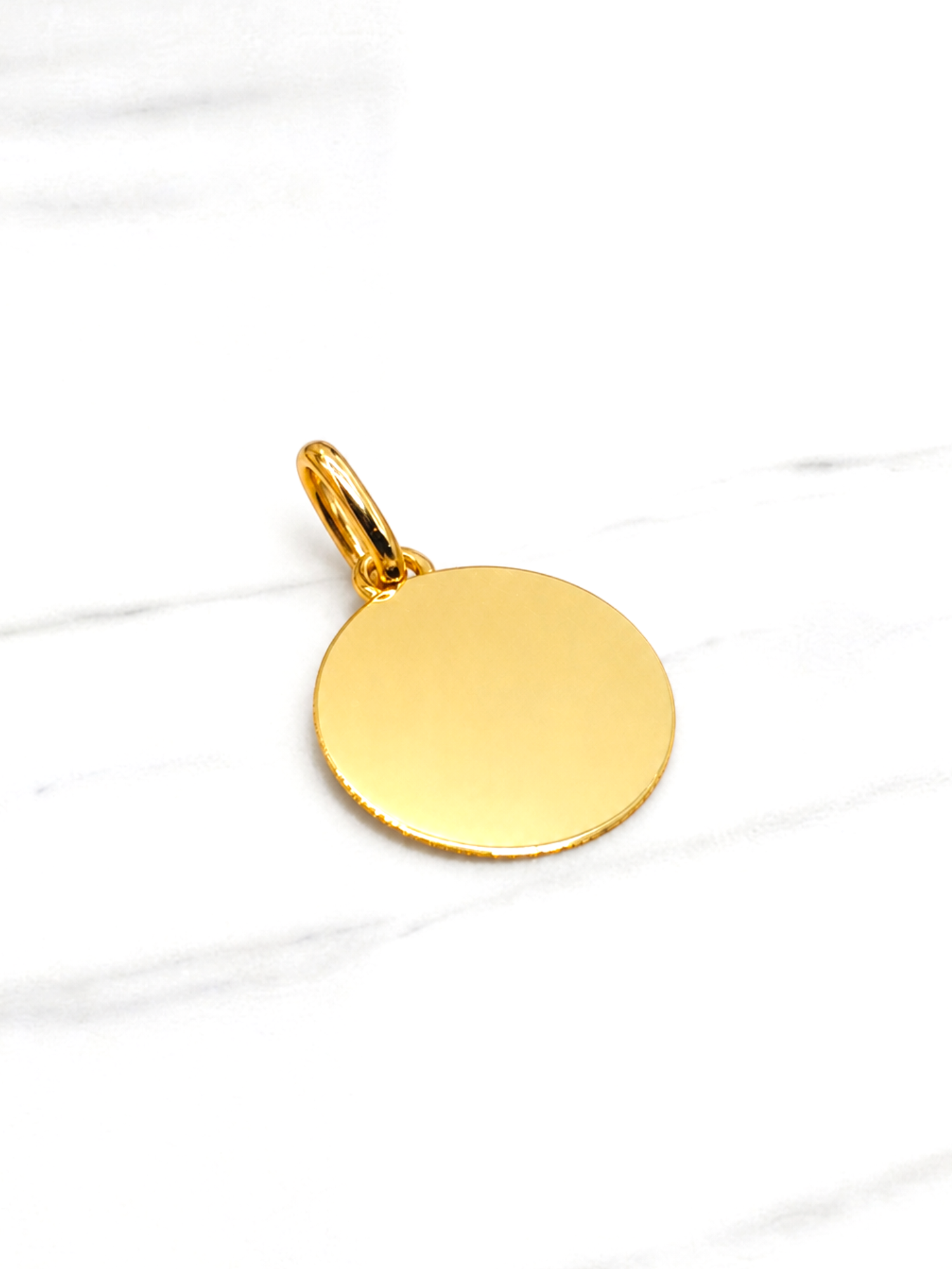 Colgante disco 1.6 cm Oro 18k 3