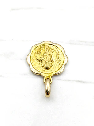 Colgante medalla San Benito Oro 18k