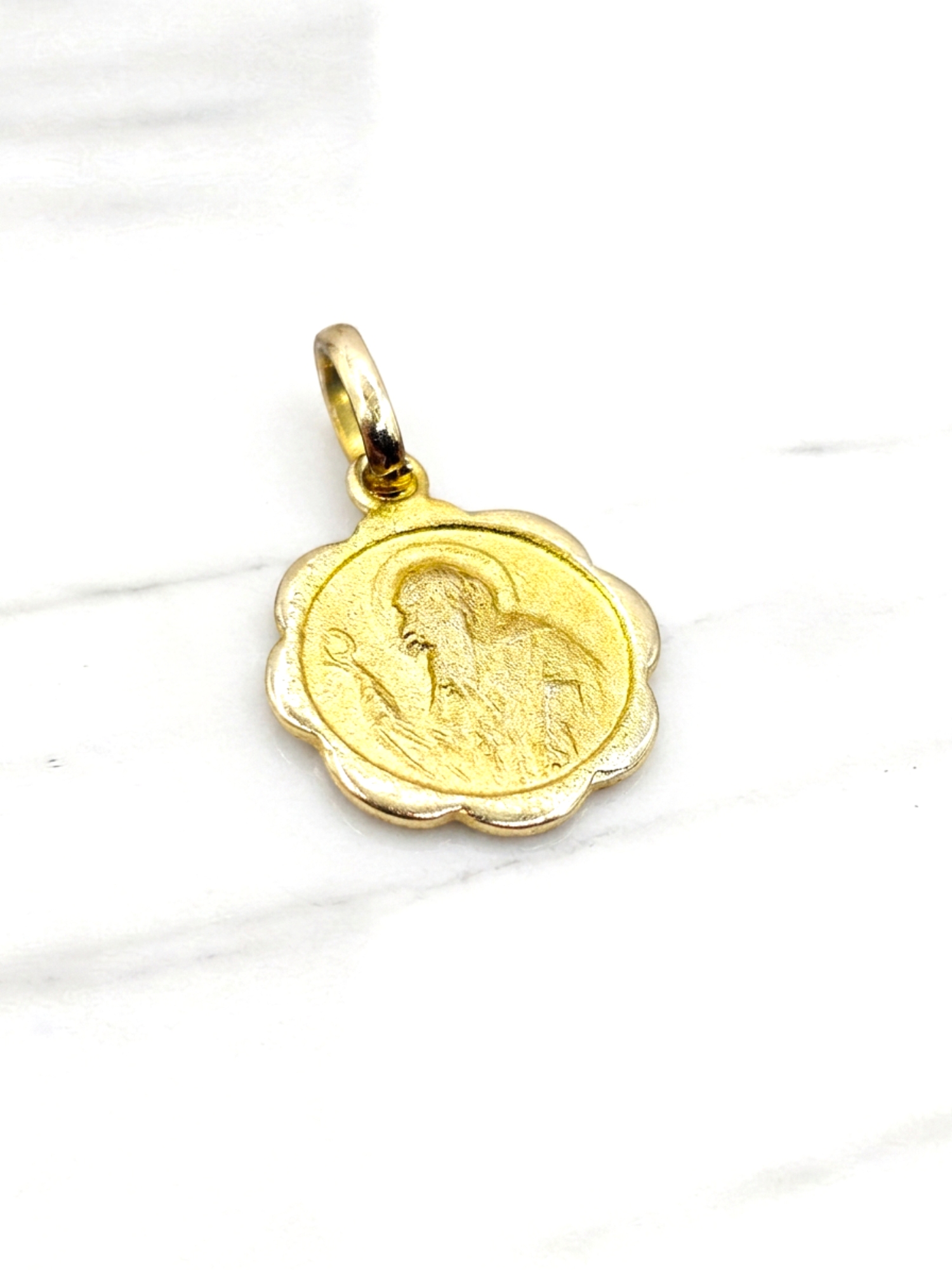 Colgante medalla San Benito Oro 18k 5