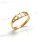 Anillo escalón Oro 18k - Miniatura 1