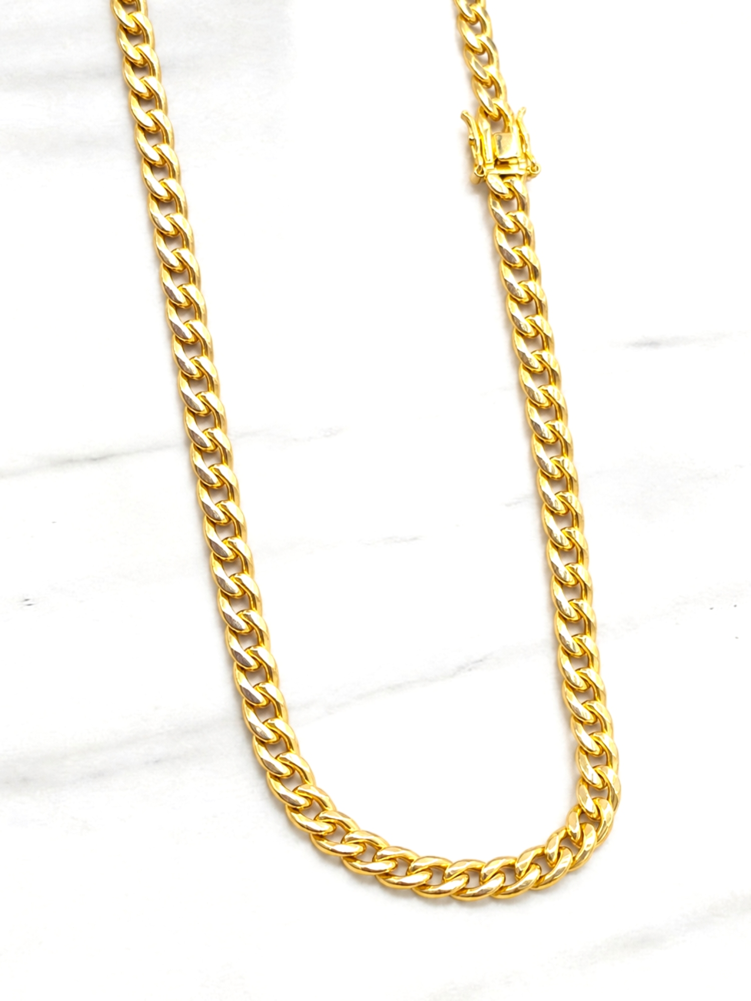 Cadena grumete majestuosa 60 cm Oro italiano 750 2