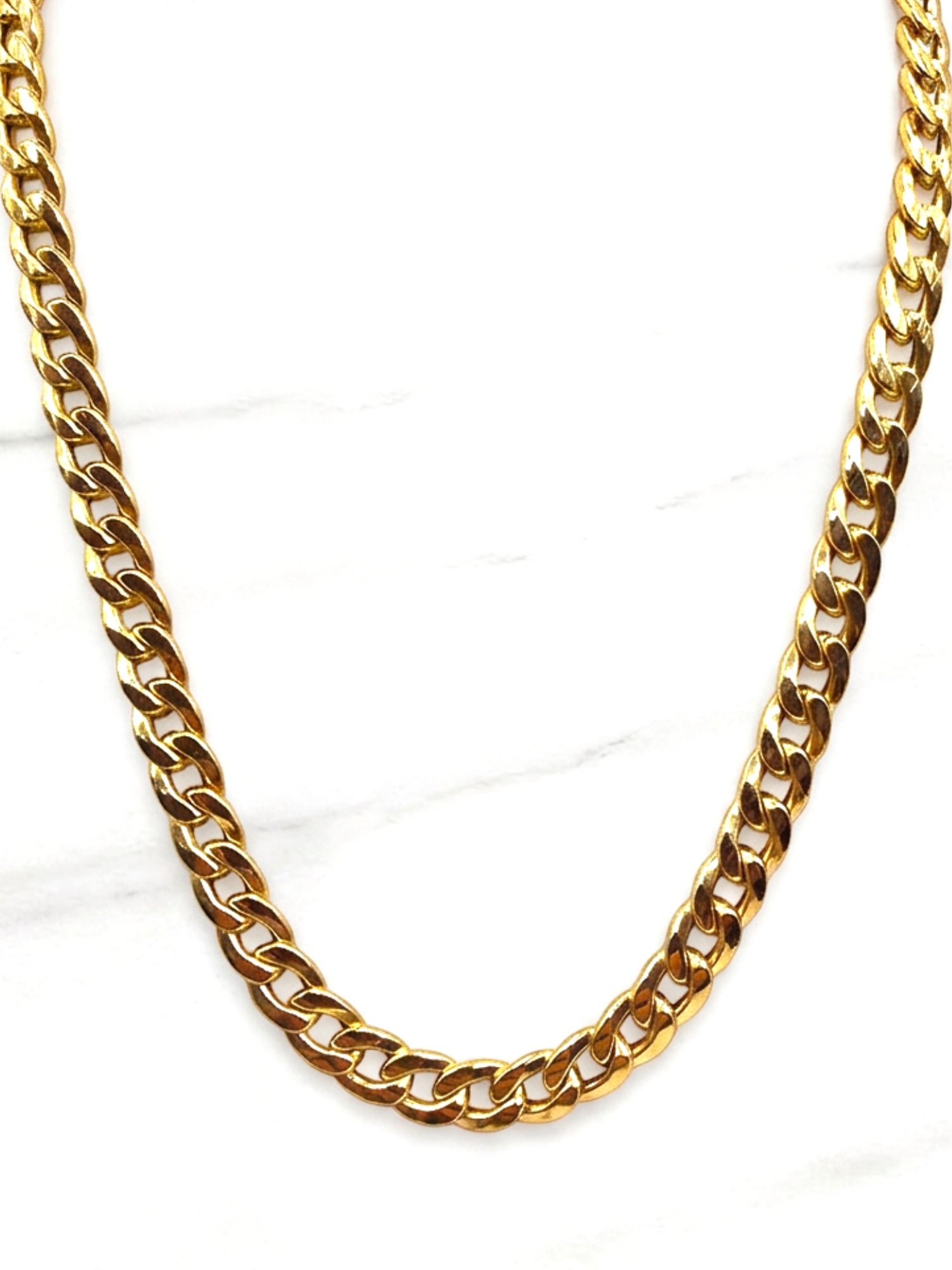 Cadena grumete majestuosa 60 cm Oro italiano 750 3