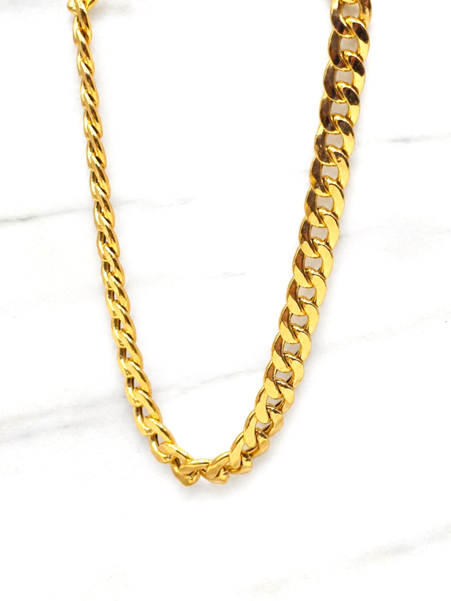 Cadena grumete majestuosa 60 cm Oro italiano 750 5