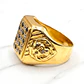 Anillo lyon circones y ónix Oro 18k - Miniatura 3