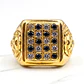 Anillo lyon circones y ónix Oro 18k - Miniatura 1