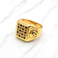 Anillo lyon circones y ónix Oro 18k - Miniatura 5