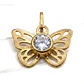 Colgante mariposa 17 mm Oro 18k - Miniatura 1