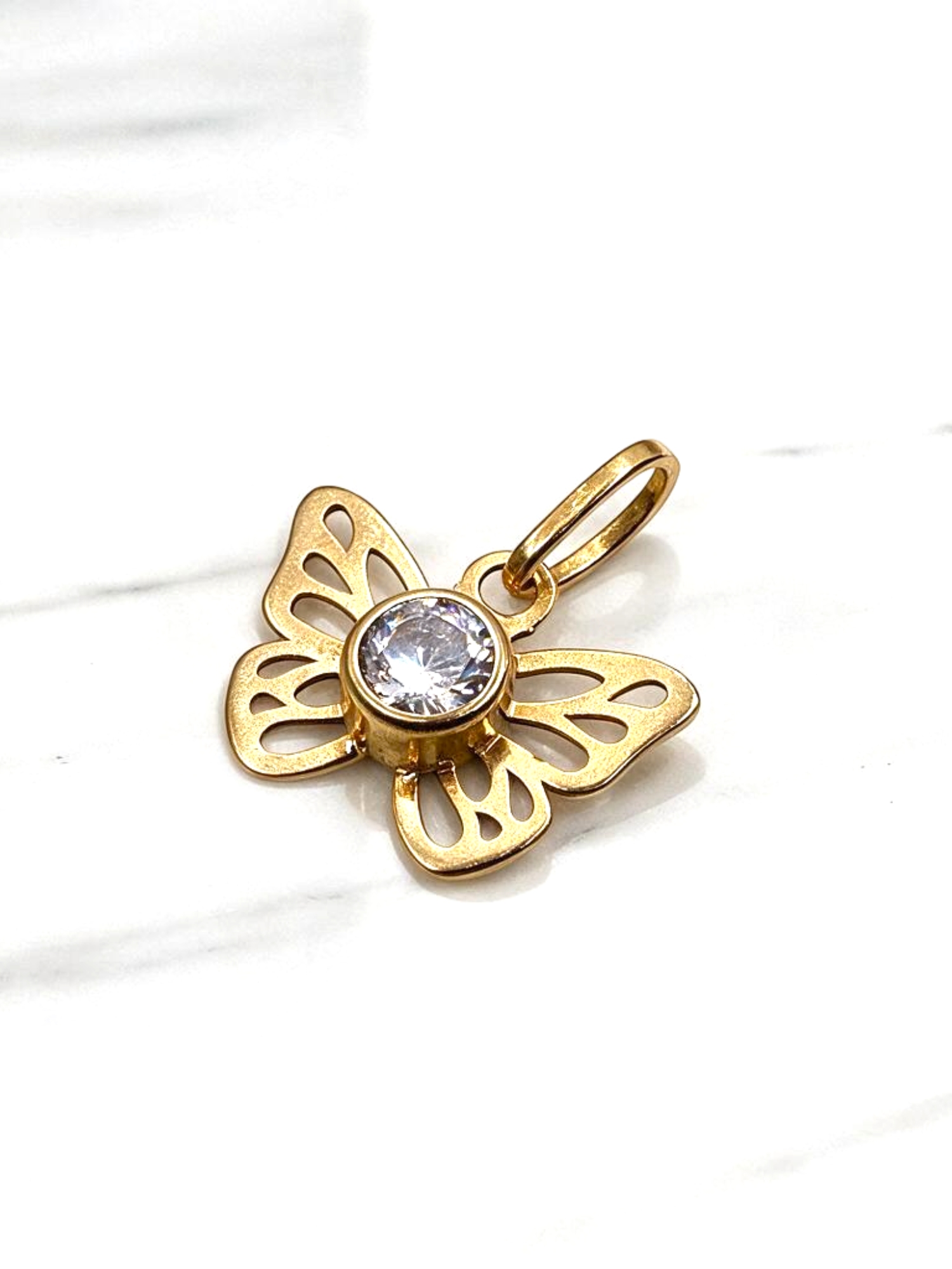 Colgante mariposa 17 mm Oro 18k 5