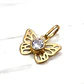 Colgante mariposa 17 mm Oro 18k - Miniatura 5