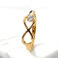 Anillo silueta infinito circón Oro 18k - Miniatura 3