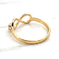 Anillo silueta infinito circón Oro 18k - Miniatura 4