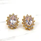 Aros Reina grandes con circones Oro 18k - Miniatura 2