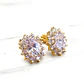 Aros Reina grandes con circones Oro 18k - Miniatura 4