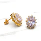 Aros Reina grandes con circones Oro 18k - Miniatura 5