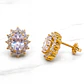 Aros Reina grandes con circones Oro 18k - Miniatura 6