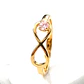 Anillo silueta infinito rosa de Francia Oro 18k - Miniatura 3