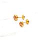 Aros corazón Rosa de Francia 5 mm oro 18k - Miniatura 6