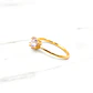 Anillo solitario 8 grifas circón Oro 18k - Miniatura 3