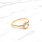 Anillo solitario 8 grifas circón Oro 18k - Miniatura 6