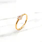 Anillo estrella con circones Oro 18k - Miniatura 5