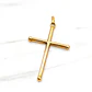 Colgante Cruz tubo Oro 18k - Miniatura 4