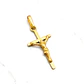 Colgante Cruz Cristo 3 cm Oro 18k  - Miniatura 2
