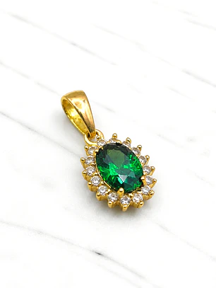 Colgante lady Esmeralda 1.7 cm Oro 18k 