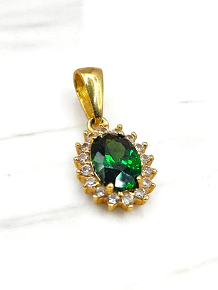 Colgante lady Esmeralda 1.7 cm Oro 18k 