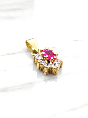 Colgante lady rubí Oro 18k