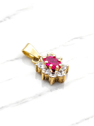 Colgante lady rubí Oro 18k