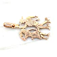 Colgante pareja huasos Oro 18k - Miniatura 1